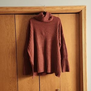 Lou&Grey from Loft rust colored turtleneck sweater,  size xl